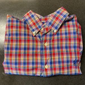 Polo Ralph Lauren Red/Blue Casual Button Down